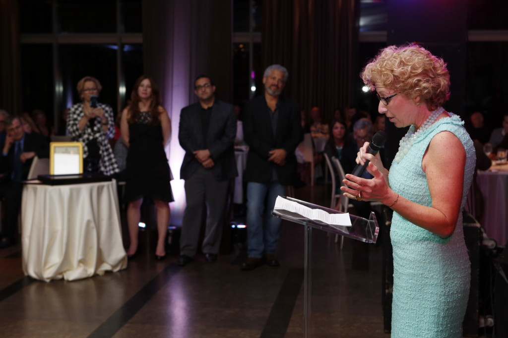 Cookie Till making her speech
